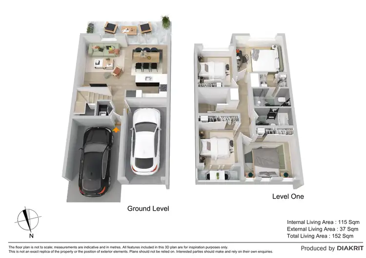 Floorplan of Homely townhouse listing, 15/25 Northmarque Street, Carseldine QLD 4034
