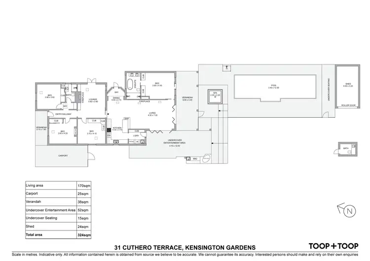 Floorplan of Homely house listing, 31 Cuthero Terrace, Kensington Gardens SA 5068