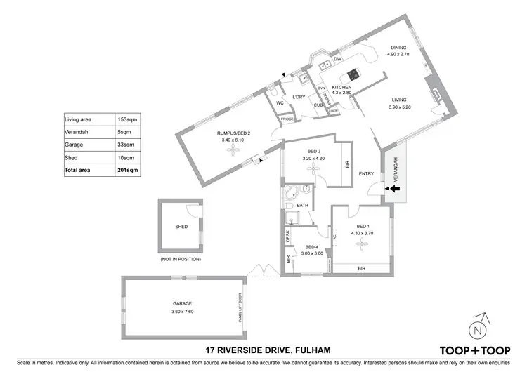 Floorplan of Homely house listing, 17 Riverside Drive, Fulham SA 5024