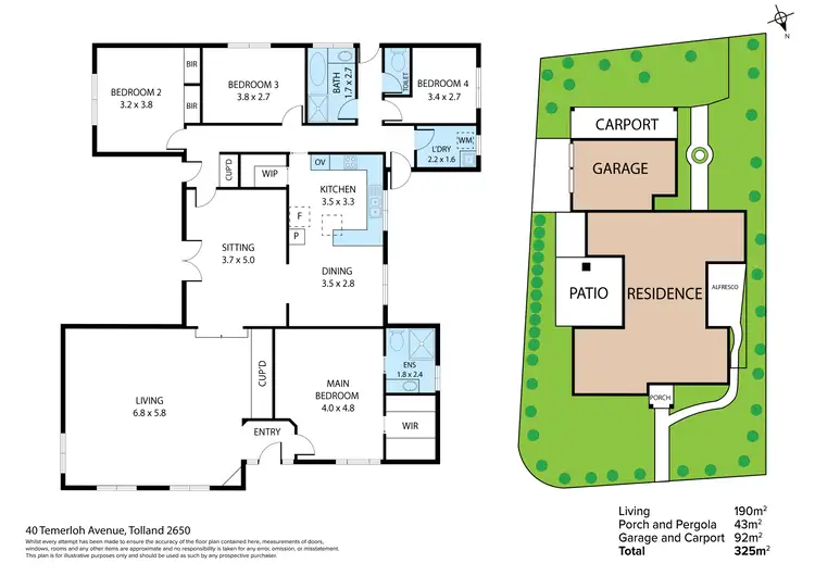 Floorplan of Homely house listing, 40 Temerloh Avenue, Tolland NSW 2650