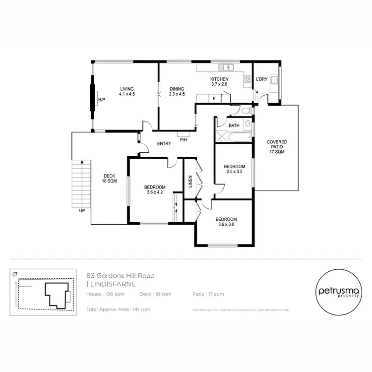 Floorplan of Homely house listing, 83 Gordons Hill Road, Lindisfarne TAS 7015