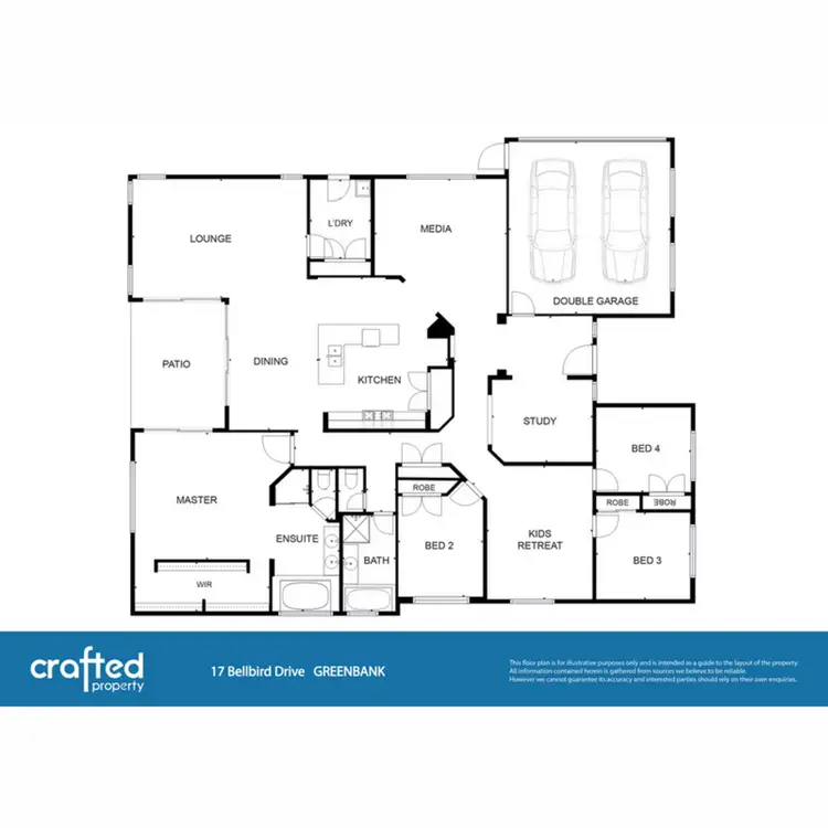 Floorplan of Homely house listing, 17 Bellbird Drive, Greenbank QLD 4124