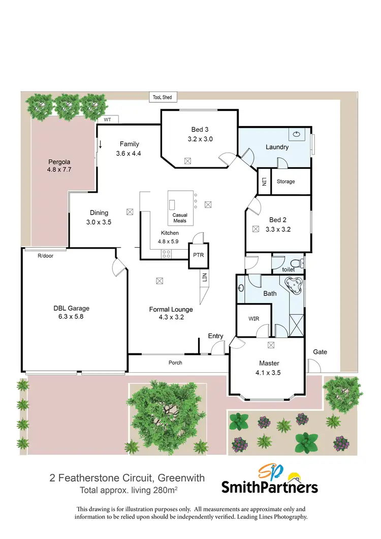 Floorplan of Homely house listing, 2 Featherstone Circuit, Greenwith SA 5125