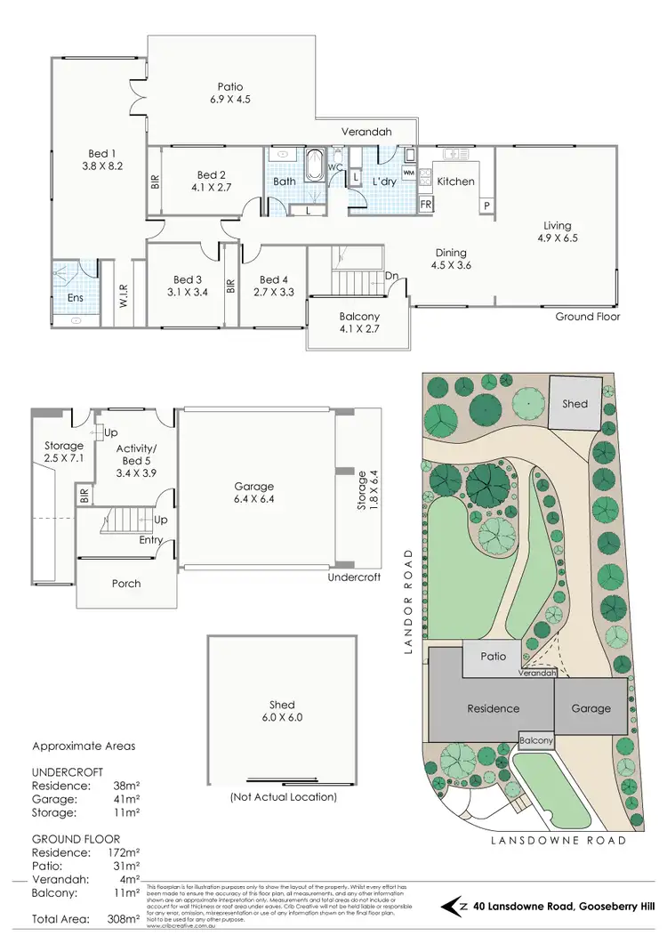 Floorplan of Homely house listing, 40 Lansdowne Road, Gooseberry Hill WA 6076