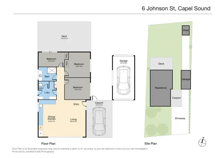 Floorplan of Homely house listing, 6 Johnson Street, Capel Sound VIC 3940