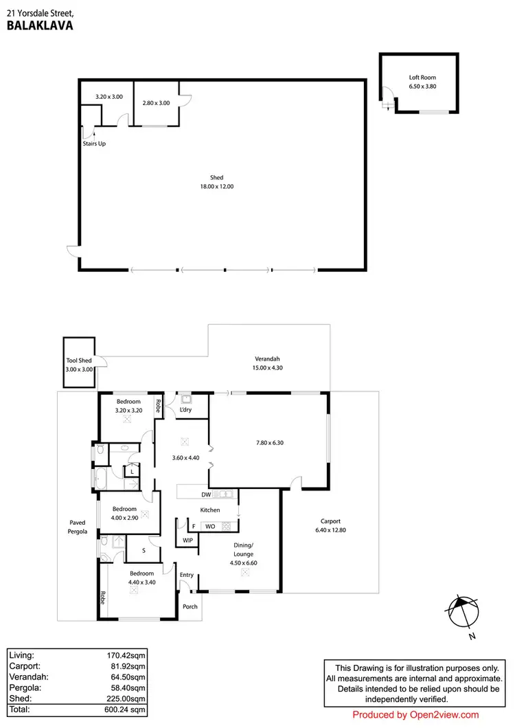 Floorplan of Homely house listing, 21 Yorsdale Street, Balaklava SA 5461