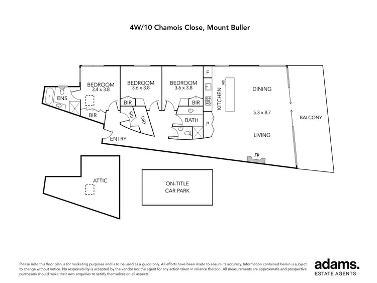 Floorplan of Homely apartment listing, 4W/10 Chamois Close, Mount Buller VIC 3723