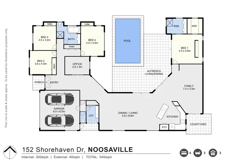 Floorplan of Homely house listing, 152 Shorehaven Drive, Noosa Waters QLD 4566