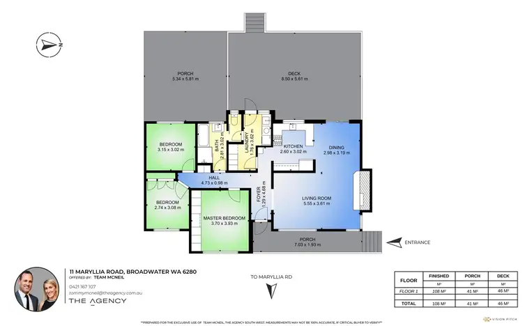 Floorplan of Homely house listing, 11 Maryllia Road, Broadwater WA 6280
