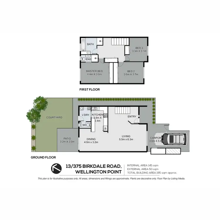 Floorplan of Homely house listing, 13/375 Birkdale Road, Wellington Point QLD 4160