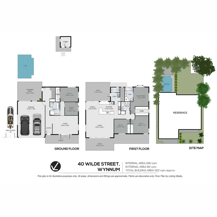 Floorplan of Homely house listing, 40 Wilde Street, Wynnum QLD 4178