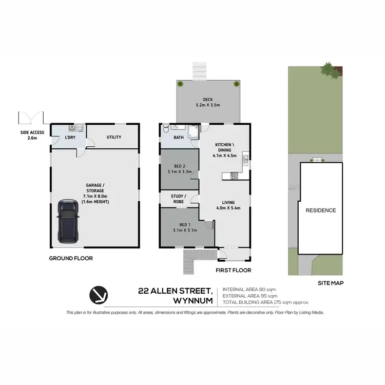 Floorplan of Homely house listing, 22 Allen Street, Wynnum QLD 4178