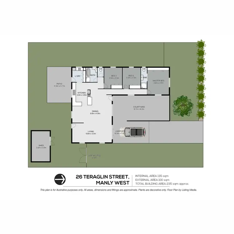 Floorplan of Homely house listing, 26 Teraglin Street, Manly West QLD 4179