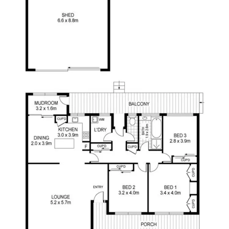 Floorplan of Homely rural property listing, 149 Currells Road, Port Campbell VIC 3269