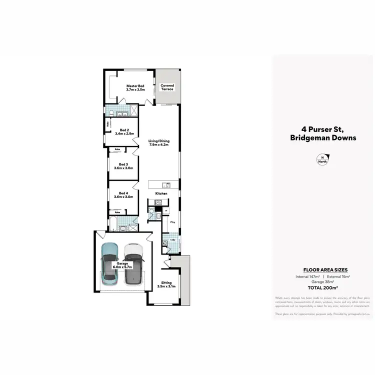 Floorplan of Homely house listing, 4 Purser Street, Bridgeman Downs QLD 4035