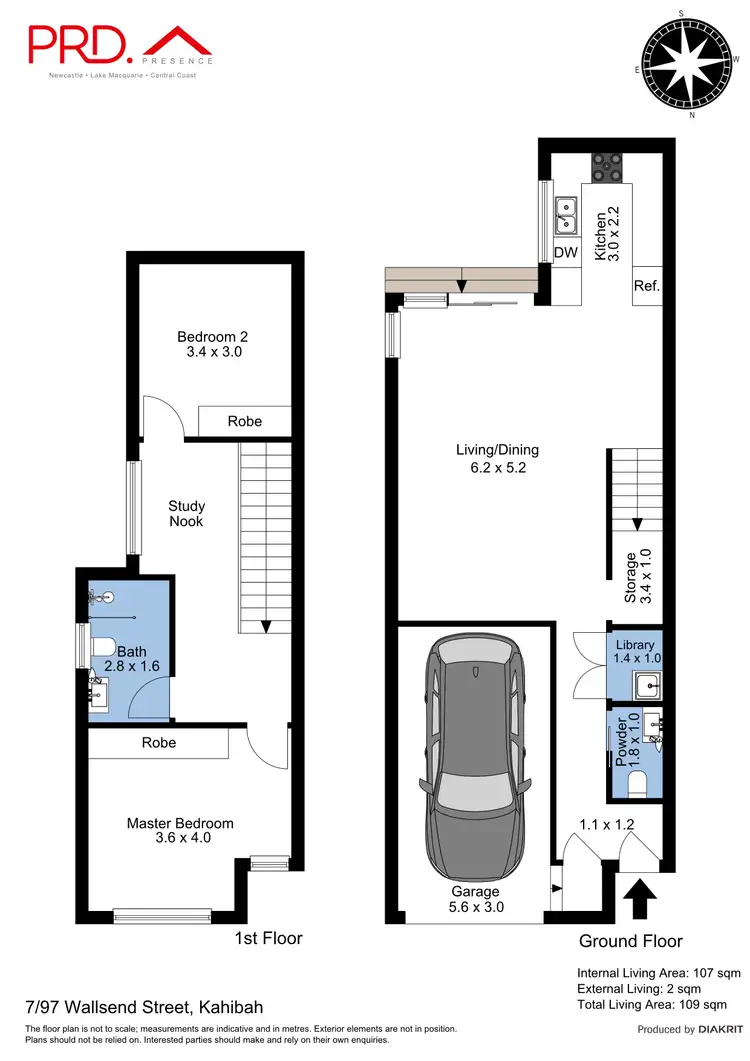 Floorplan of Homely townhouse listing, 7/97 Wallsend Street, Kahibah NSW 2290