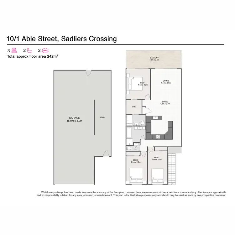 Floorplan of Homely townhouse listing, 10/1 Able Street, Sadliers Crossing QLD 4305