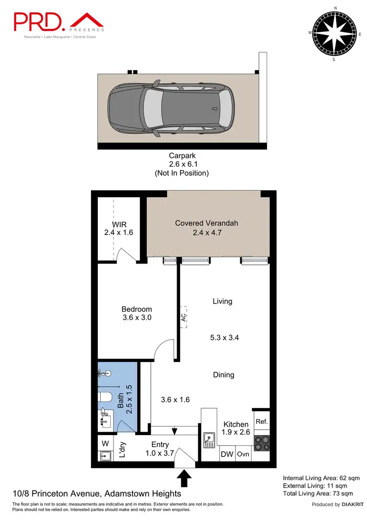 Floorplan of Homely unit listing, 10/8 Princeton Avenue, Adamstown Heights NSW 2289
