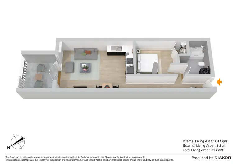 Floorplan of Homely unit listing, 12/27 Ballow Street, Fortitude Valley QLD 4006
