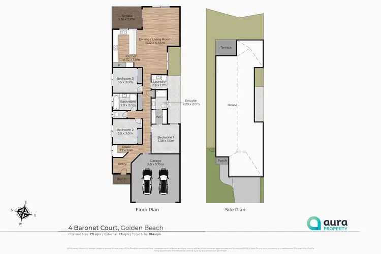 Floorplan of Homely house listing, 4 Baronet Court, Golden Beach QLD 4551