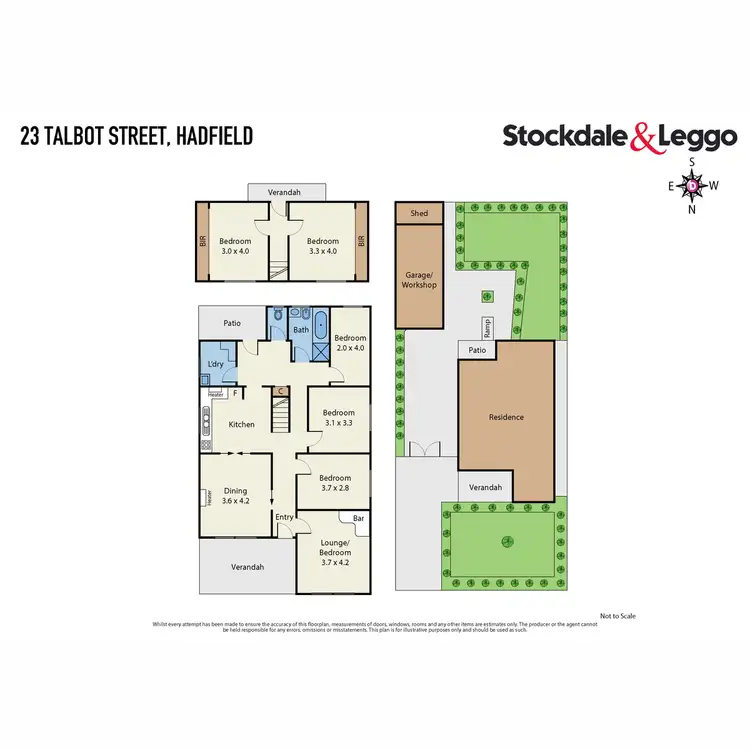 Floorplan of Homely house listing, 23 Talbot Street, Hadfield VIC 3046
