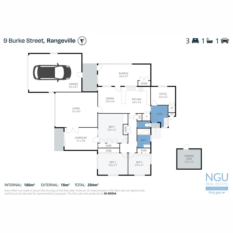 Floorplan of Homely house listing, 9 Burke Street, Rangeville QLD 4350