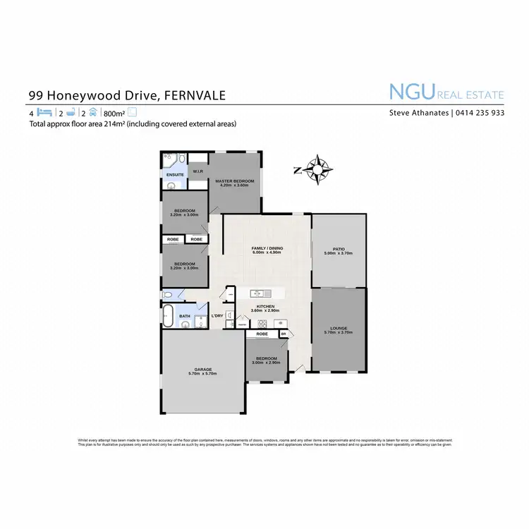 Floorplan of Homely house listing, 99 Honeywood Drive, Fernvale QLD 4306