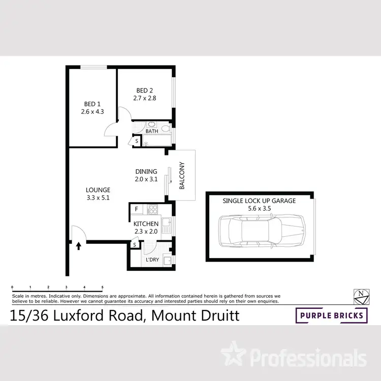 Floorplan of Homely flat listing, 15/36 Luxford Road, Mount Druitt NSW 2770