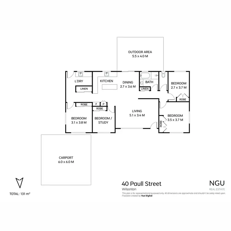 Floorplan of Homely house listing, 40 Paull Street, Wilsonton QLD 4350