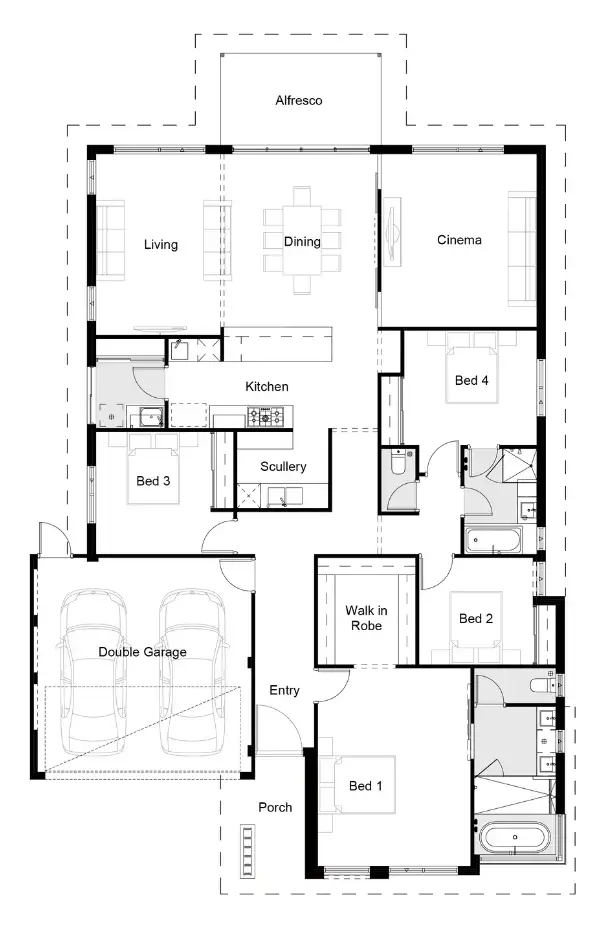 Floorplan of Homely house listing, 32 Entwistle Way, Aveley WA 6069