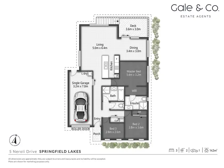 Floorplan of Homely house listing, 5 Neroli Drive, Springfield Lakes QLD 4300