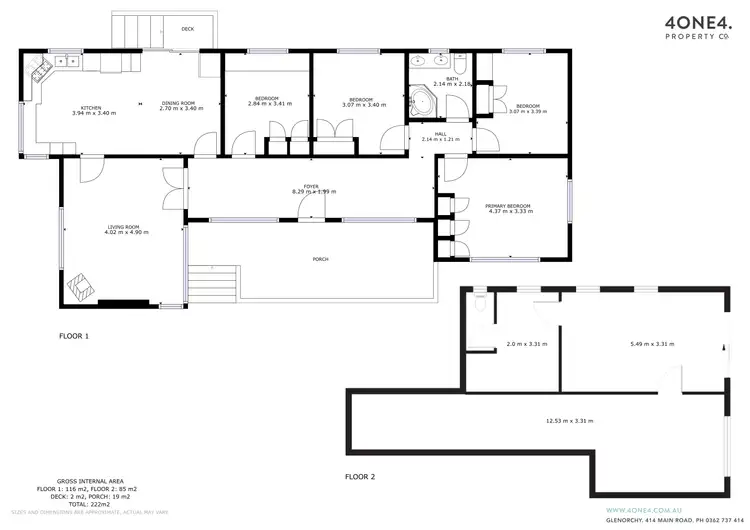 Floorplan of Homely house listing, 206 Risdon Road, Lutana TAS 7009