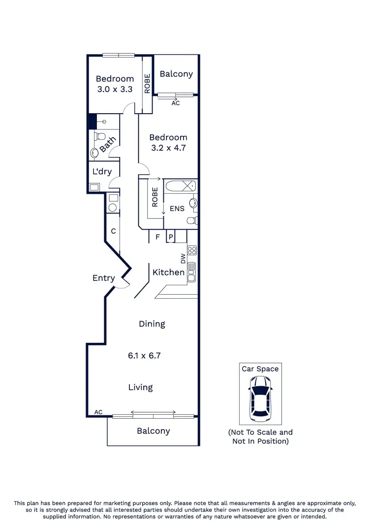 Floorplan of Homely apartment listing, 5/22 Dudley Street, West Melbourne VIC 3003