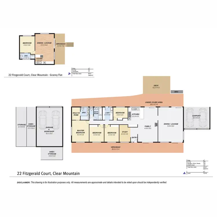 Floorplan of Homely house listing, 22 Fitzgerald Court, Clear Mountain QLD 4500