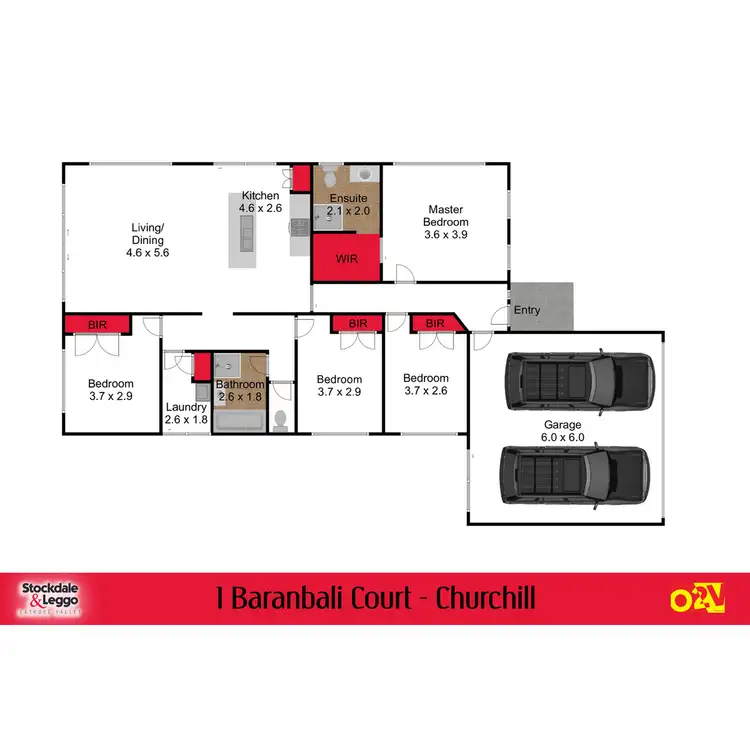Floorplan of Homely house listing, 1 Baranbali Court, Churchill VIC 3842