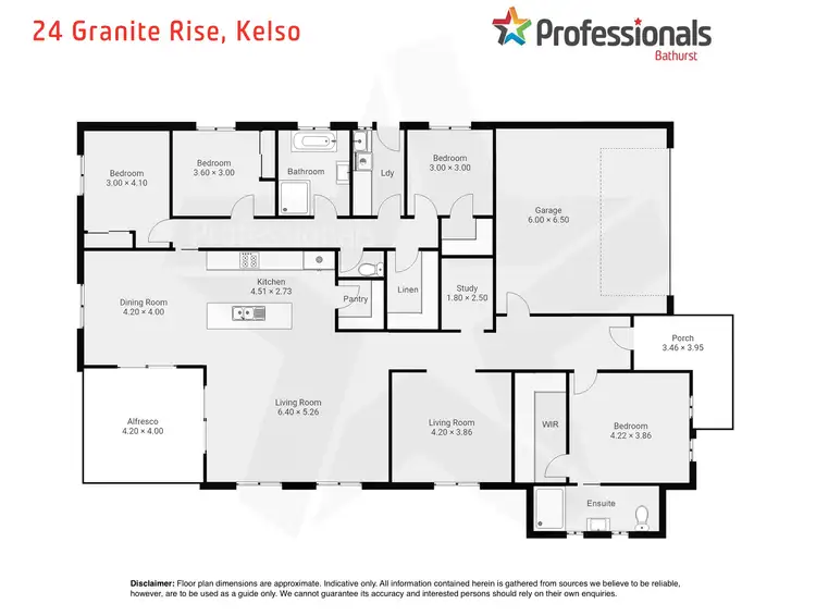 Floorplan of Homely house listing, 24 Granite Rise, Kelso NSW 2795