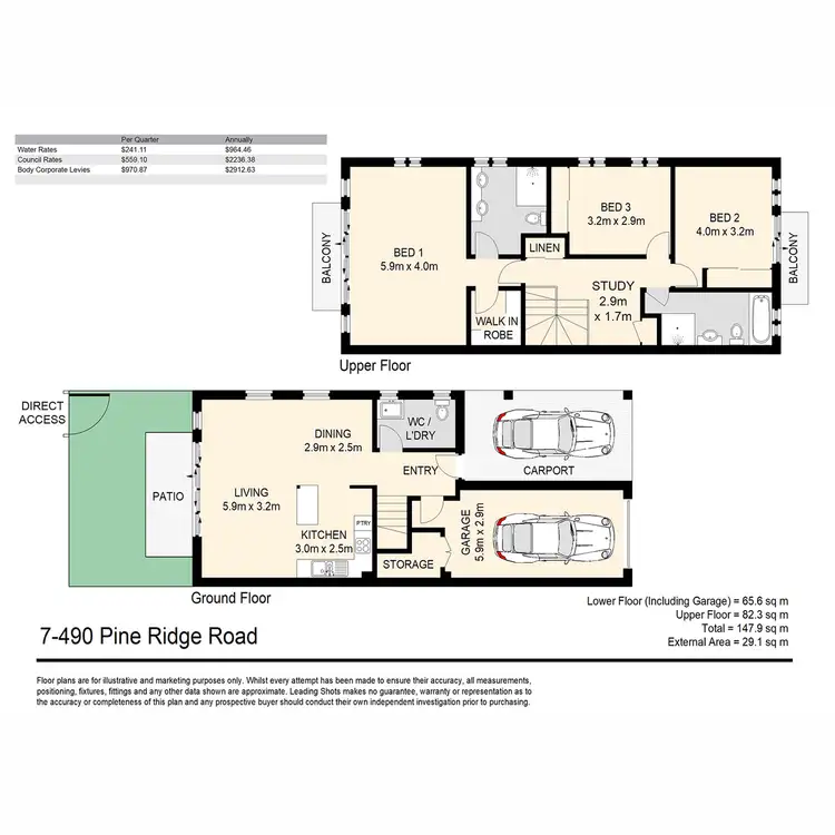 Floorplan of Homely townhouse listing, 7/22 Yulia Street, Coombabah QLD 4216