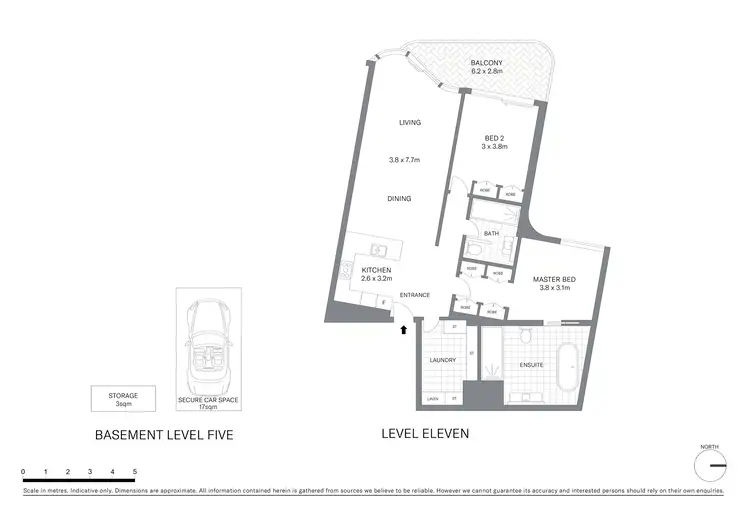 Floorplan of Homely apartment listing, 1107/71 Macquarie Street, Sydney NSW 2000
