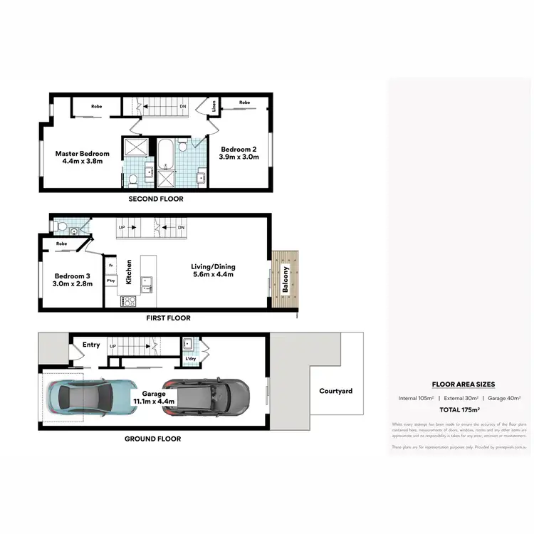 Floorplan of Homely townhouse listing, 48/10 Radiant Street, Taigum QLD 4018