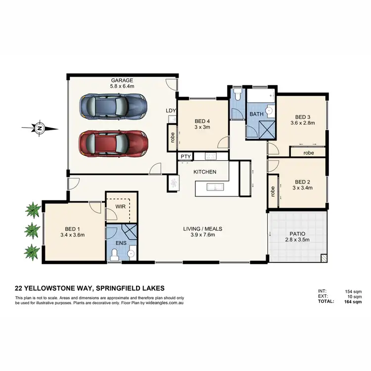 Floorplan of Homely house listing, 22 Yellowstone Way, Springfield Lakes QLD 4300