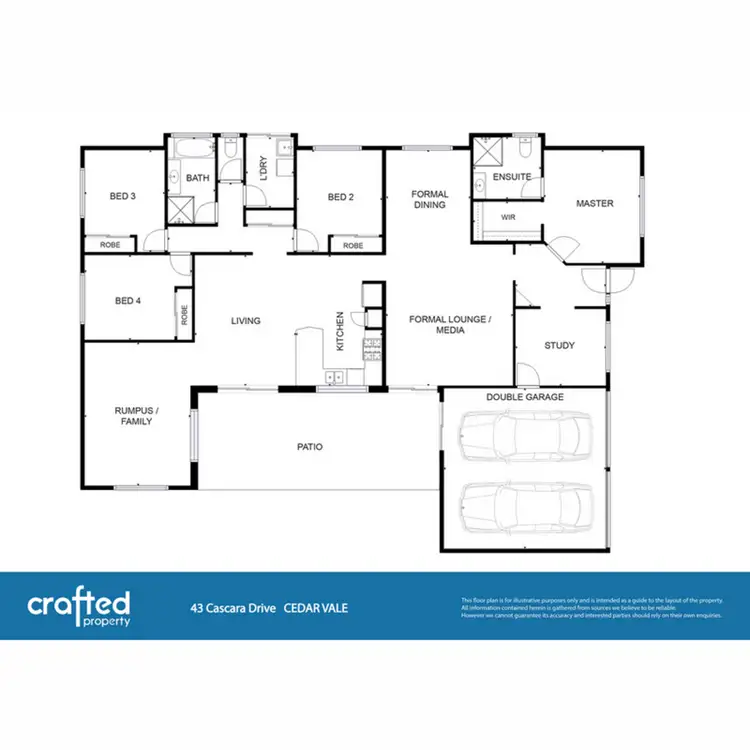 Floorplan of Homely house listing, 43 Cascara Drive, Cedar Vale QLD 4285