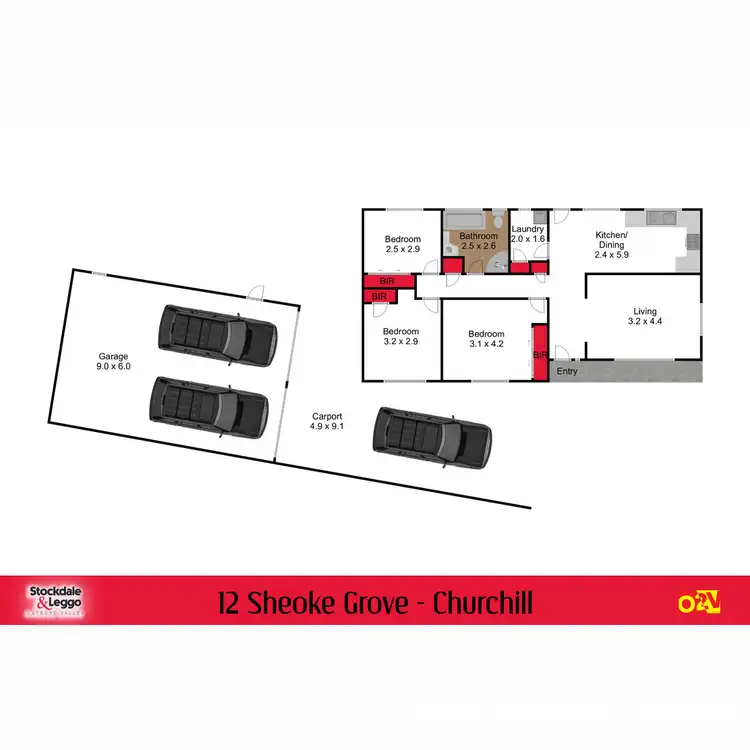 Floorplan of Homely house listing, 12 Sheoke Grove, Churchill VIC 3842