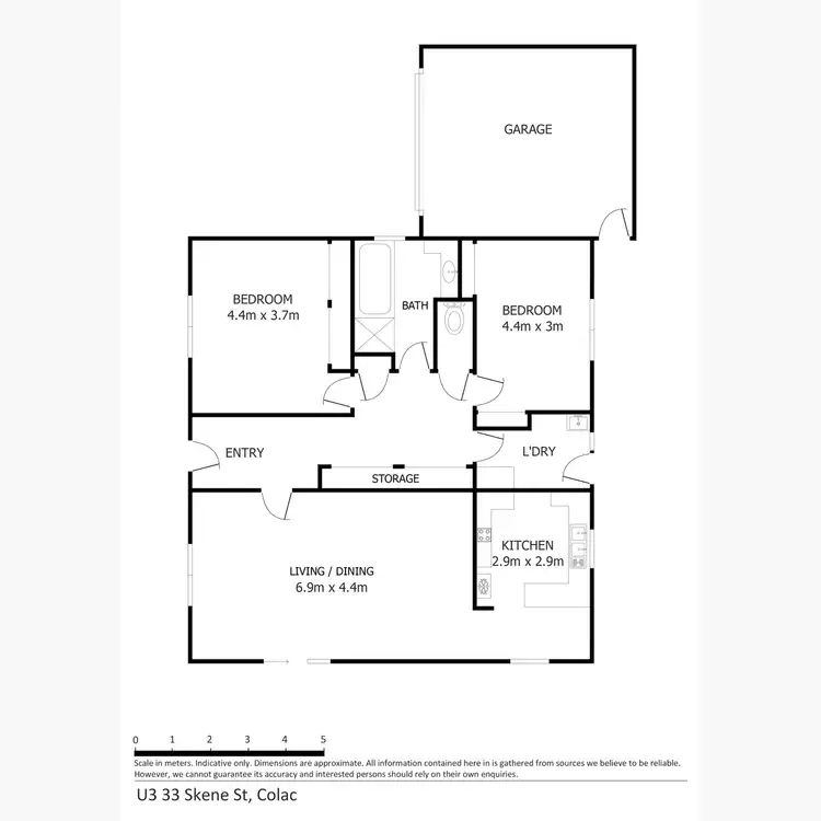 Floorplan of Homely unit listing, 3/33 Skene Street, Colac VIC 3250