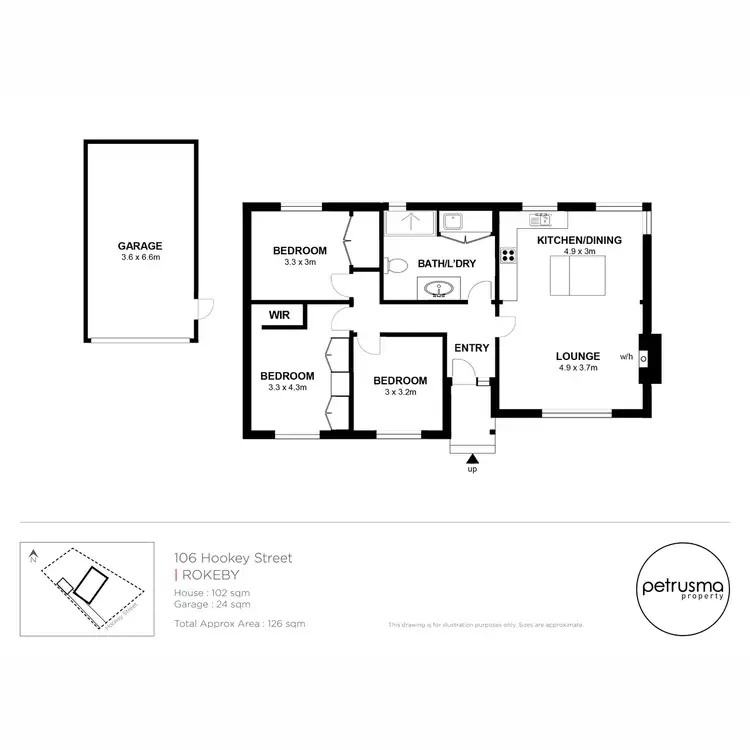 Floorplan of Homely house listing, 106 Hookey Street, Rokeby TAS 7019