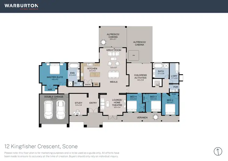 Floorplan of Homely house listing, 12 Kingfisher Crescent, Scone NSW 2337