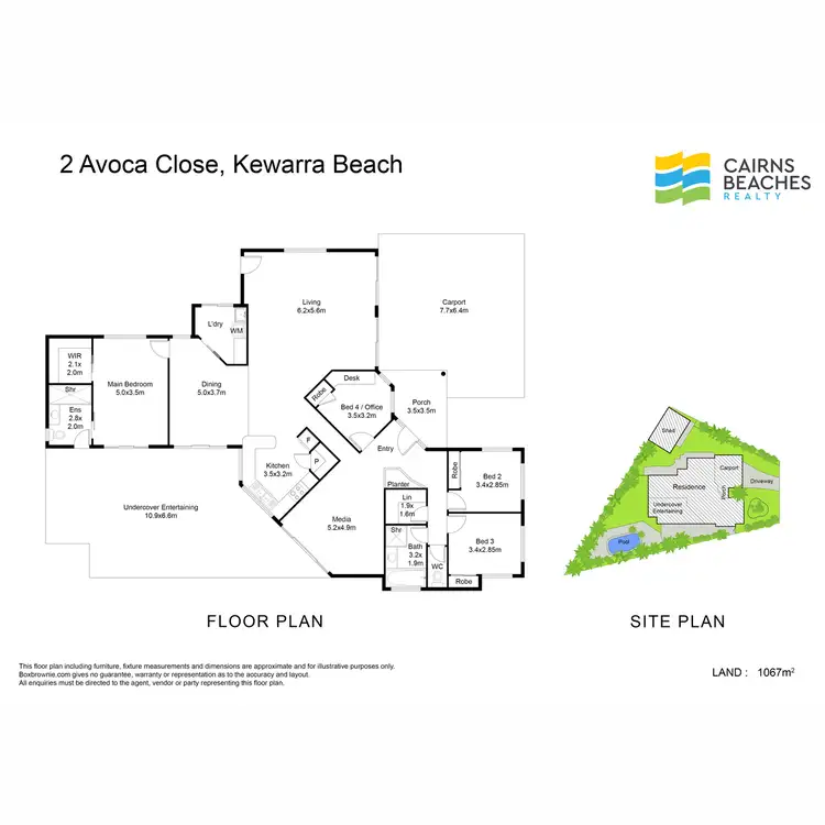 Floorplan of Homely house listing, 2 Avoca Close, Kewarra Beach QLD 4879