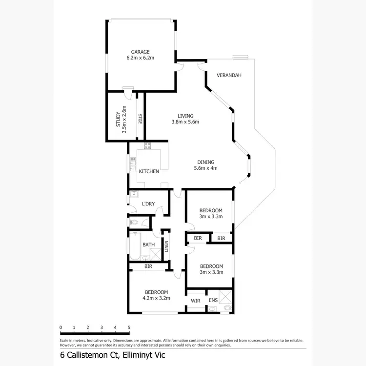 Floorplan of Homely house listing, 6 Callistemon Court, Elliminyt VIC 3250