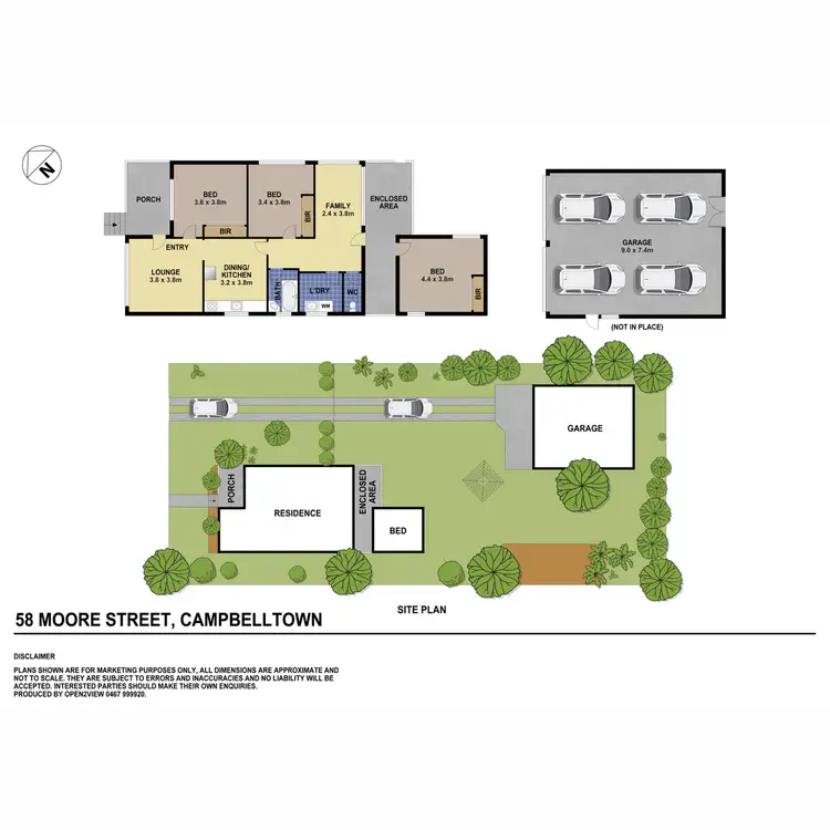 Floorplan of Homely house listing, 58 Moore Street, Campbelltown NSW 2560
