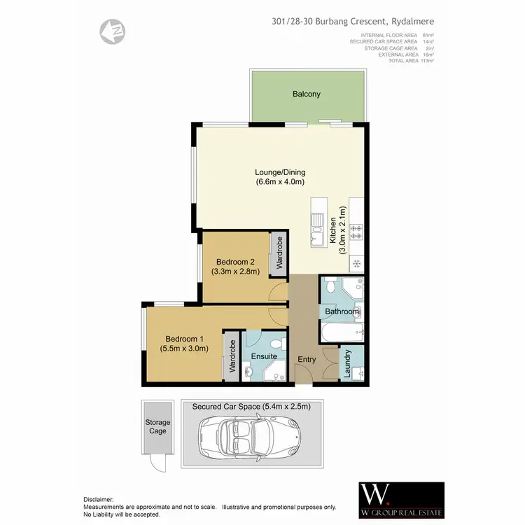 Floorplan of Homely apartment listing, 301/28 - 30 Burbang Cresent, Rydalmere NSW 2116