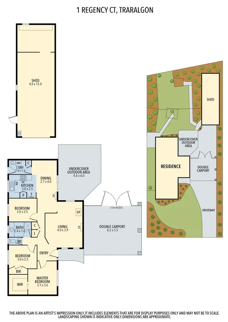 Floorplan of Homely house listing, 1 Regency Court, Traralgon VIC 3844